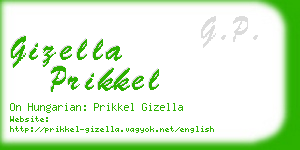 gizella prikkel business card